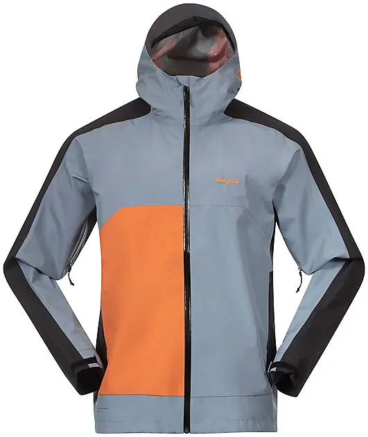 BERGANS OF NORWAY Vaagaa Light 3L Shell Jacket Men Husky Blue/Black/Faded Orange Herre