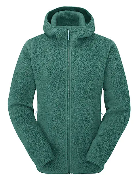 RAB Shearling Hoody Wmns Eucalyptus Dame