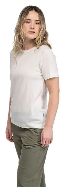 BERGANS OF NORWAY Logo Merino Tee Women Vanilla White Dame