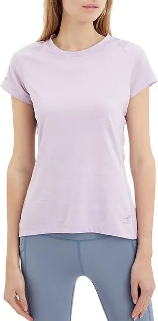 ENERGETICS Evii SS teknisk t-skjorte dame MELANGE/LILAC Dame | Intersport.no