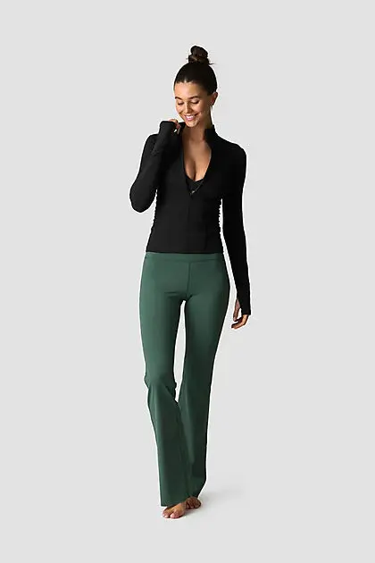 ICANIWILL Nimble 1/2 Zip Long Sleeve W Black Dame | Sport1.no