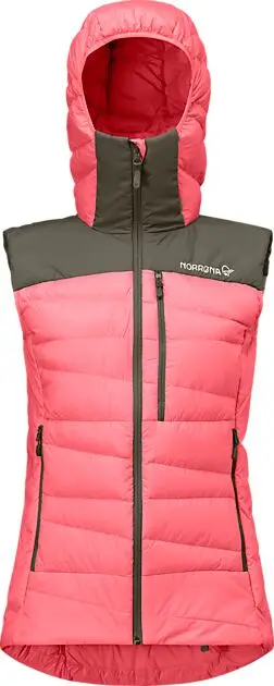 NORRØNA falketind down750 Vest W's Calypso Coral Dame