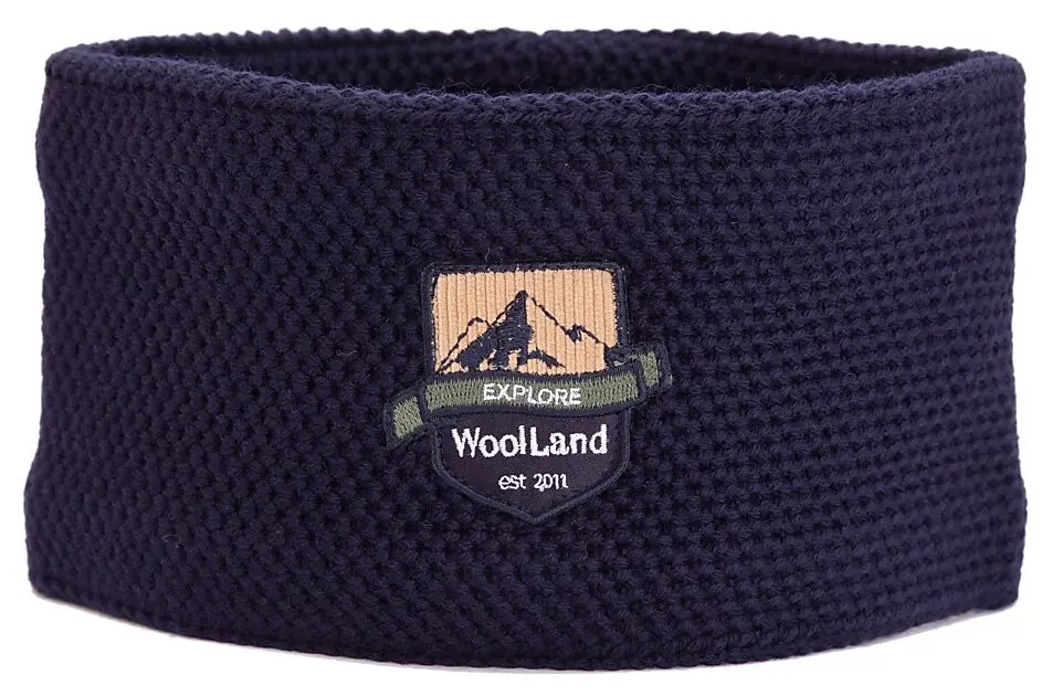 WOOLLAND Vikerfjell Headband Blue Ink Unisex