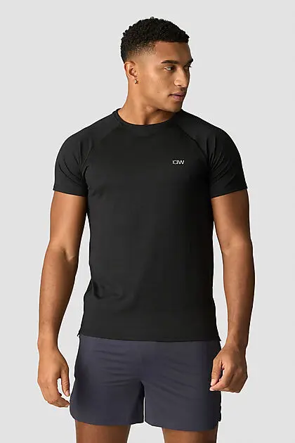 ICANIWILL Training Mesh T-shirt Men Black Herre | Sport1.no
