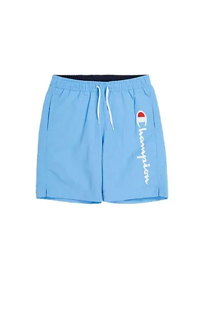 CHAMPION Beachshort Large Logo Alaskan Blue Junior | Sport1.no