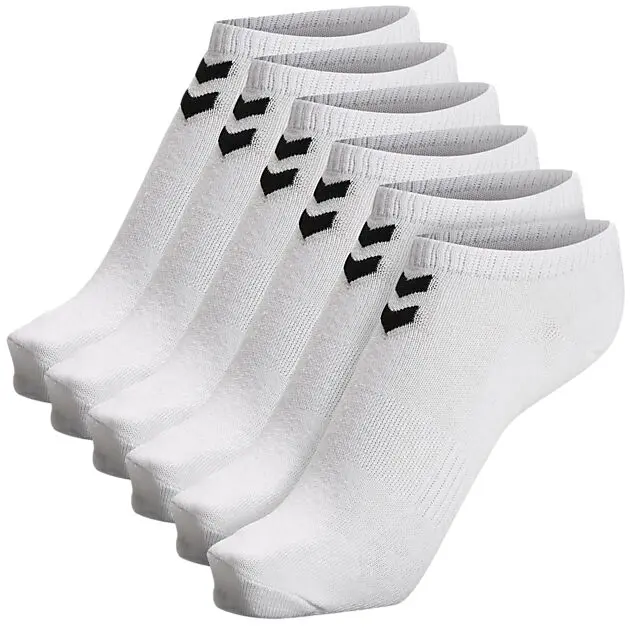 HUMMEL hmlCHEVRON 6-PACK ANKLE SOCKS WHITE/WHITE Unisex