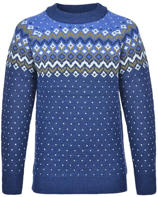 JOTUNHEIM Fondsbu Strikkegenser Jr Beacon Blue Junior | Sport1.no