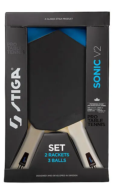 STIGA Set Sonic V2 - Hobby - NEW Black Alle | Sport1.no
