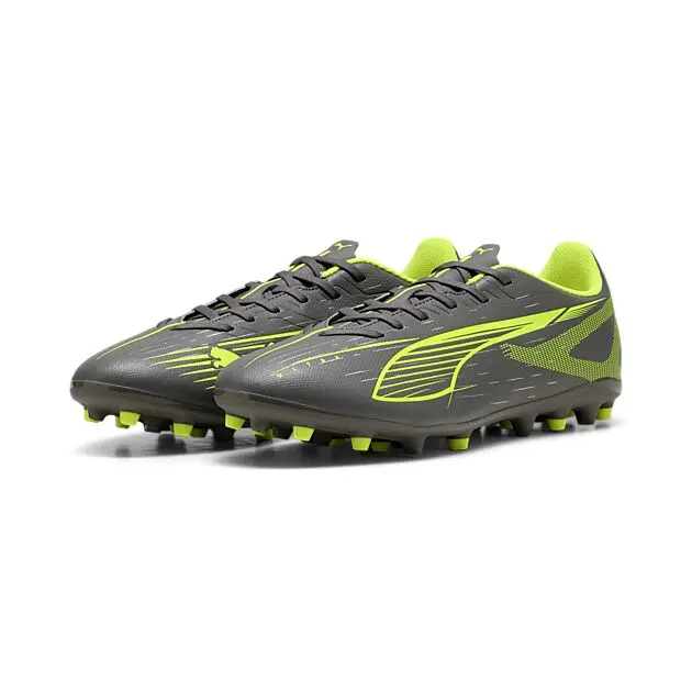 PUMA ULTRA 5 PLAY MG Matte Aged Silver-Yellow Alert-Puma Aged Silver Herre
