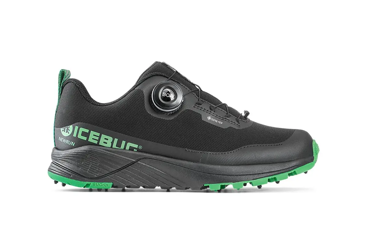 ICEBUG NewRun M BUGrip® GTX piggsko herre Black/Grass Herre