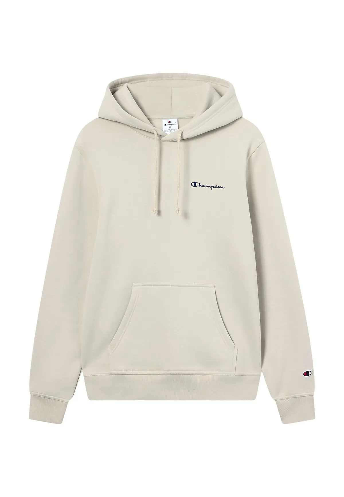 CHAMPION Hooded Sweatshirt small contrast logo mens Yellow152 Herre | Sport1.no