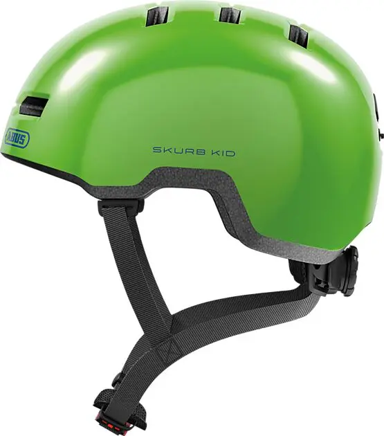 ABUS Hjelm Skurb Kid shiny green Barn