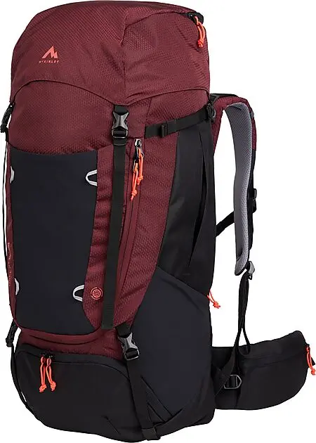 MCKINLEY MAKE II CT 60W+10 VARIO RED WINE/BLACK NIGHT/RED LIGHT Dame