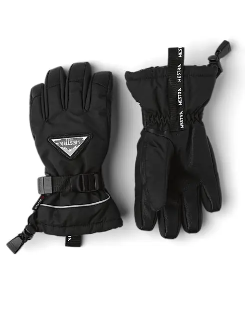 HESTRA Skare CZone Jr. - 5 finger Black Barn