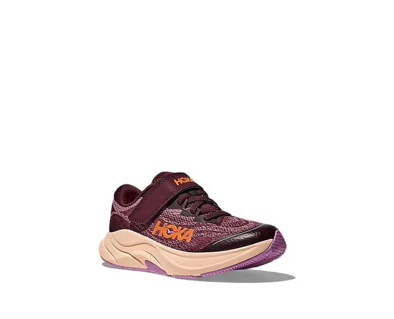 HOKA K RINCON 4 KIDS BLACK CHERRY / CLASSIC MAUVE Barn | Sport1.no