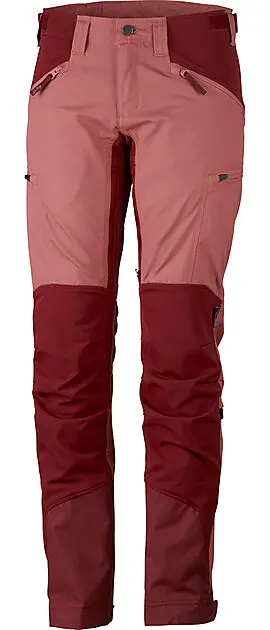 LUNDHAGS Makke trekkingbukse dame 365/Crystal/Dk Red Dame