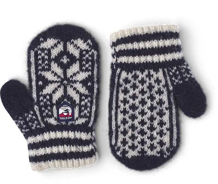 HESTRA Kid´s Nordic - mitt Navy/Offwhite Barn