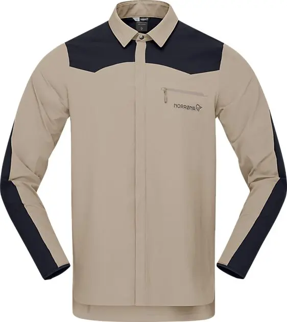 NORRØNA skibotn flex1 Shirt M's Winter Twig/Caviar Black Herre