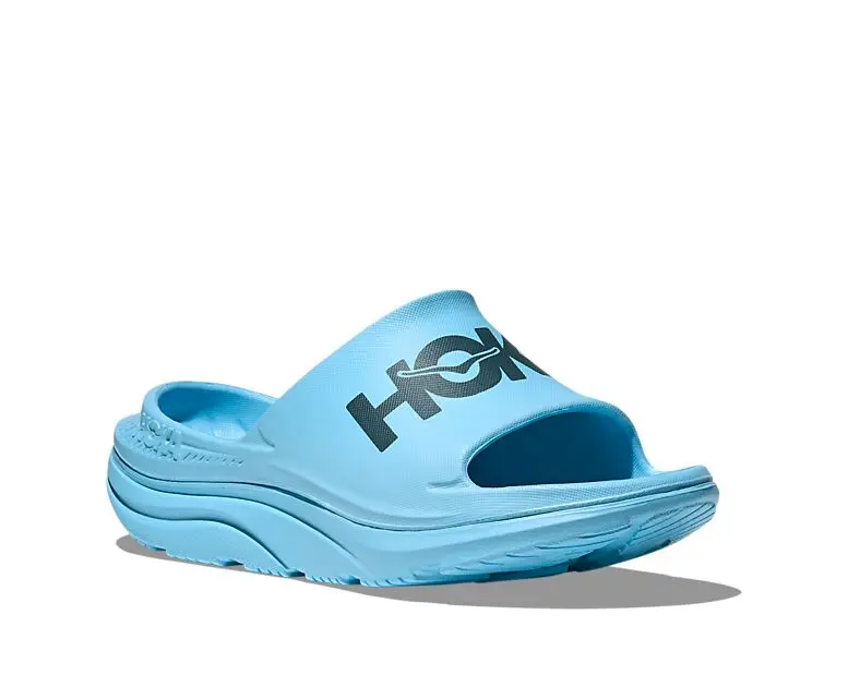 HOKA U ORA ATHLETIC SLIDE SOARING BLUE / FADED NAVY Unisex | Sport1.no