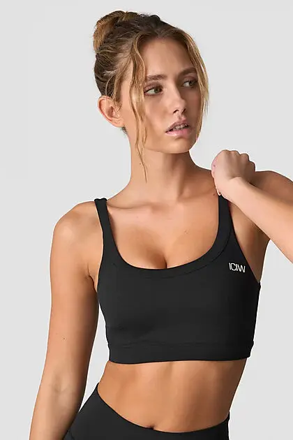 ICANIWILL Nimble Sports Bra Black Dame | Sport1.no
