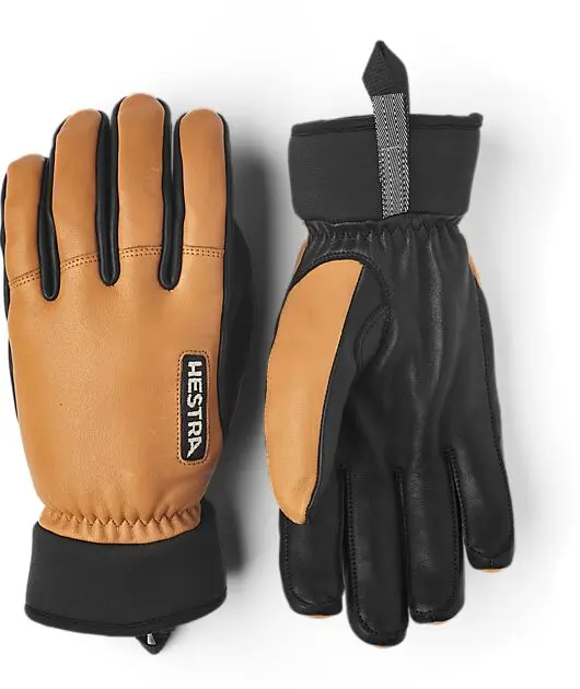 HESTRA Army leather wool terry - 5 finger Cork Unisex