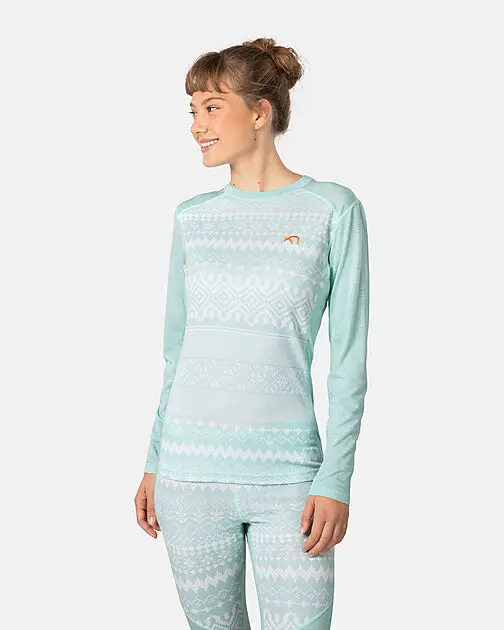 KARI TRAA LIVE LS BRIGHT TURQUOISE Dame