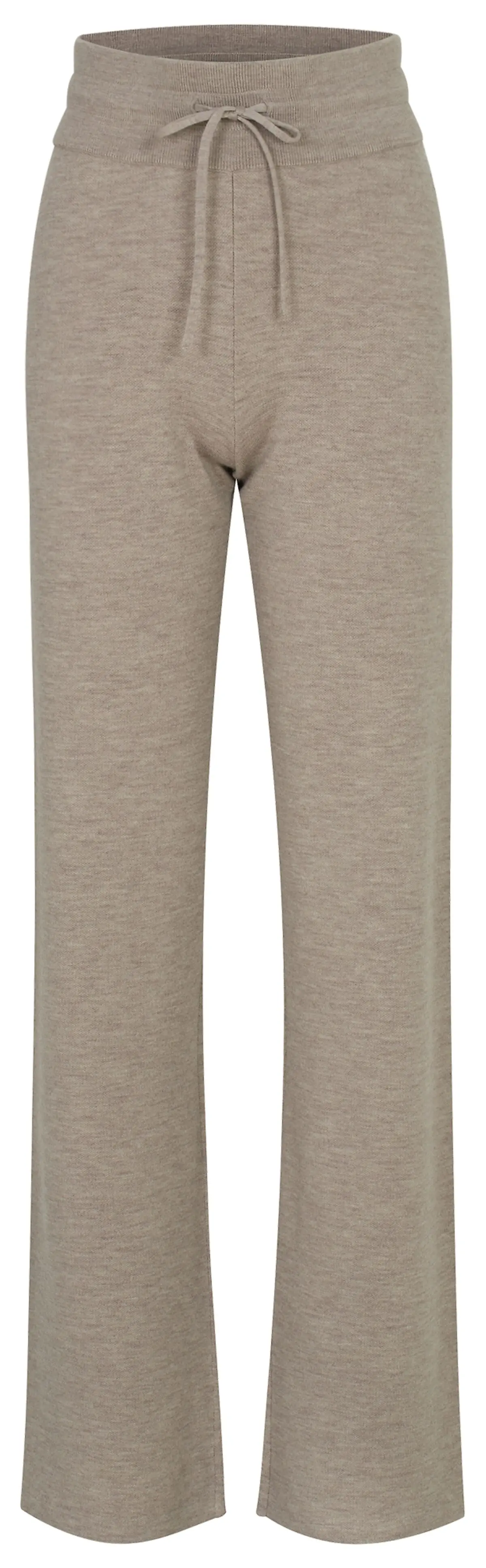 WOOLLAND Hemsedal Knitted Flare Pants Woman Latte Dame