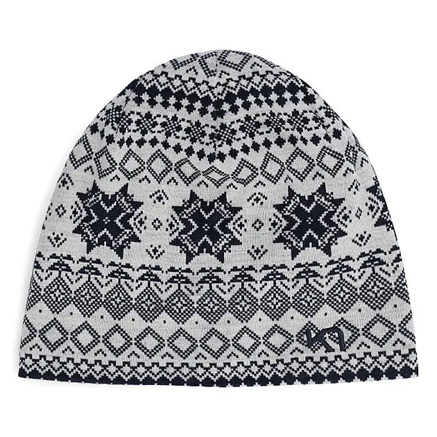 KARI TRAA Vilma Beanie lue OFF WHITE Dame
