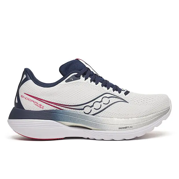 SAUCONY ENDORPHIN TRAINER WHITE/NAVY Herre