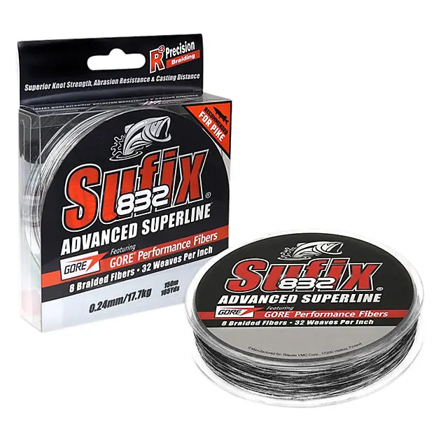 SUFIX 832 Braid Black Mamba 150m 0,33mm No color Alle | Intersport.no