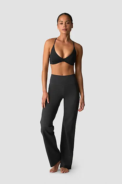 ICANIWILL Nimble Straight Leg Pants Dark Grey Dame | Sport1.no