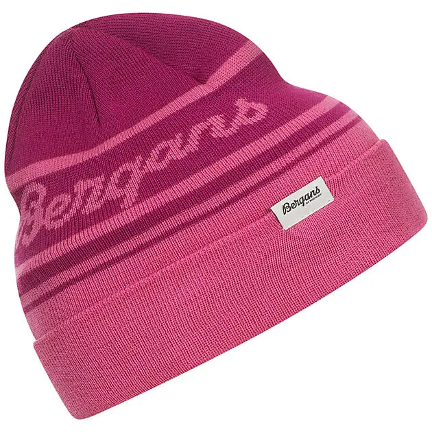 BERGANS OF NORWAY Find my Kids Beanie Ibis Rose/Fandango Purple Unisex | Sport1.no