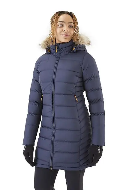 RAB Deep Cover dunkåpe dame Deep Denim Dame