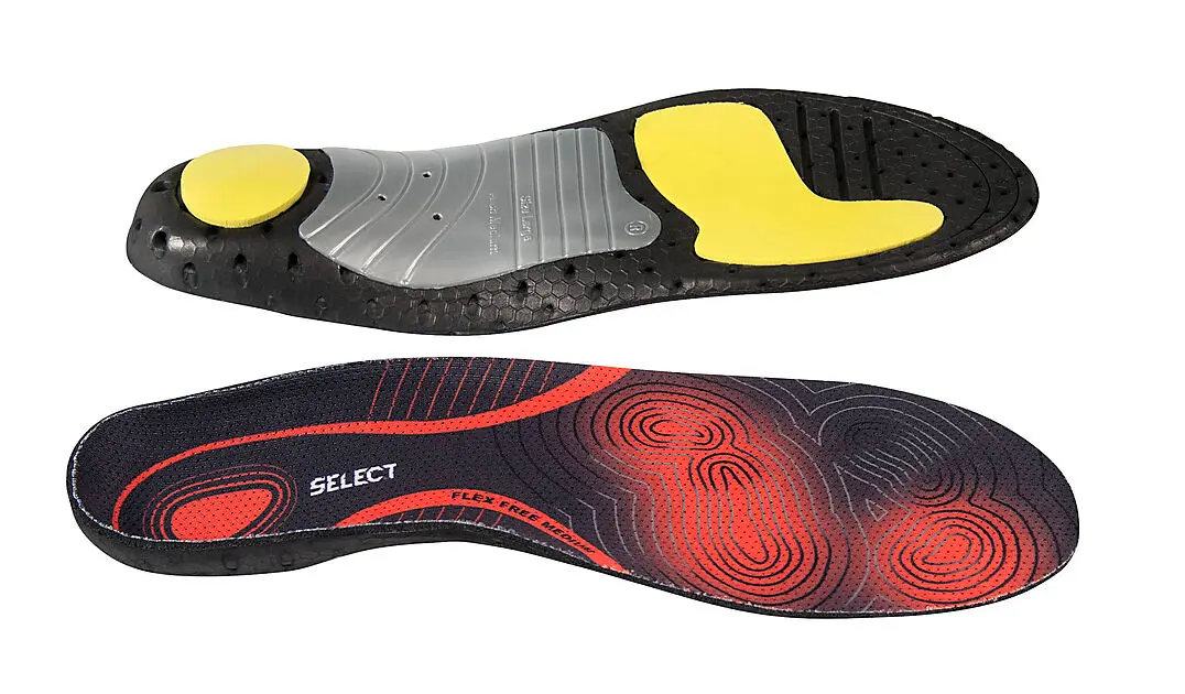 SELECT Sportsåle Flex Free Medium sort/oransje Alle