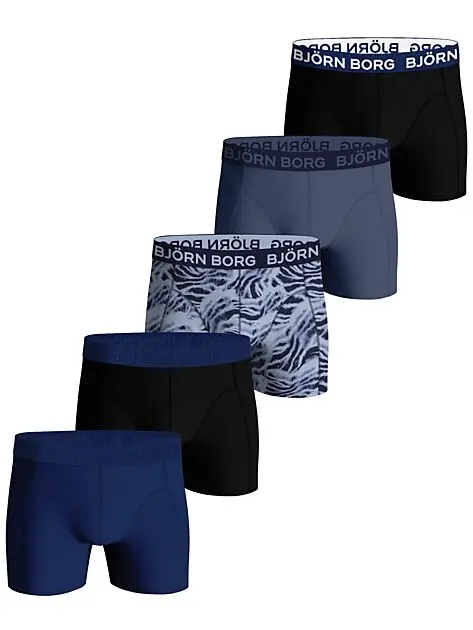 BJØRN BORG 5p COTTON STRETCH BOXER Multipack 6 Herre