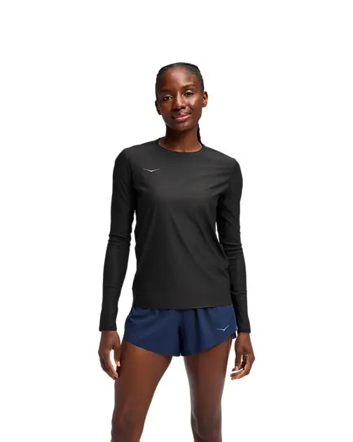 HOKA W AIROLITE LONG SLEEVE 2.0 BLACK Dame | Sport1.no