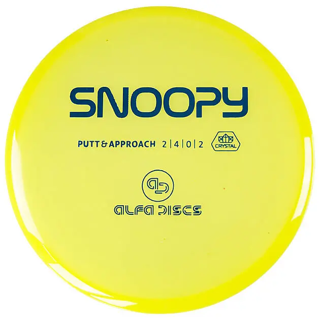 ALFA DISCS Crystal Line Putter Snoopy Yellow Alle | Sport1.no