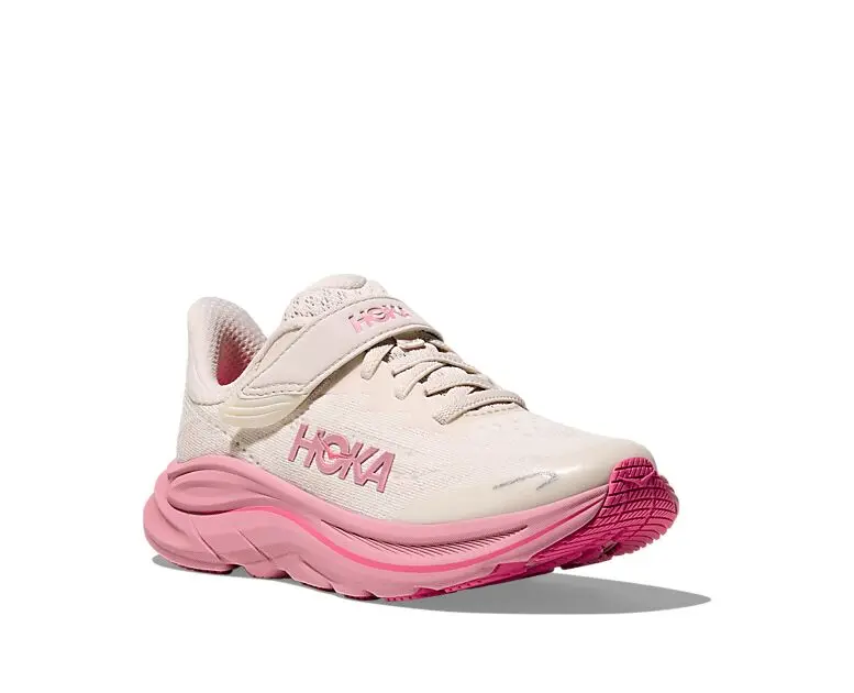 HOKA K CLIFTON 10 KIDS ROSE CREAM / DRIED ROSE Barn | Sport1.no