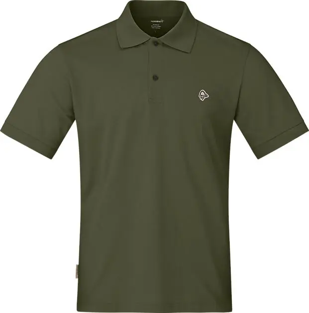 NORRØNA femund cotton Polo Shirt M's Olive Night Herre