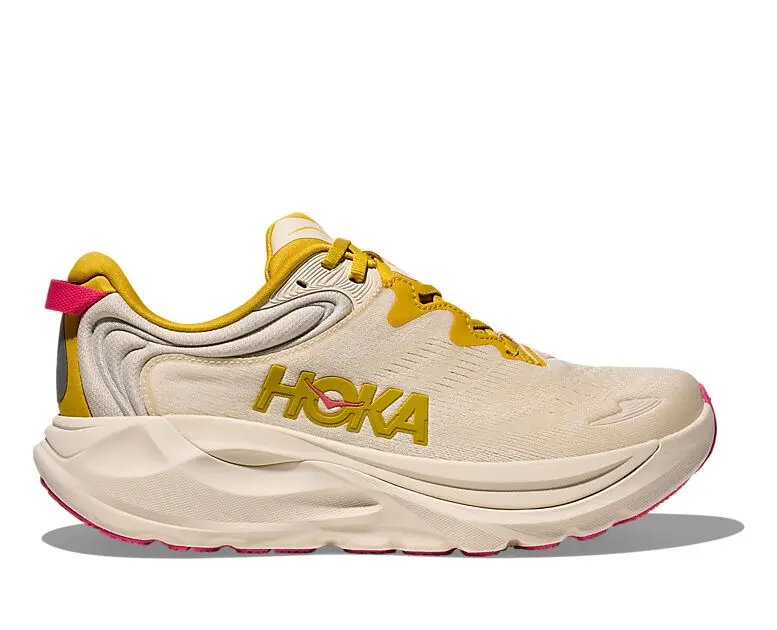 HOKA W GAVIOTA 6 BIRCH / YELLOW GOLD Dame