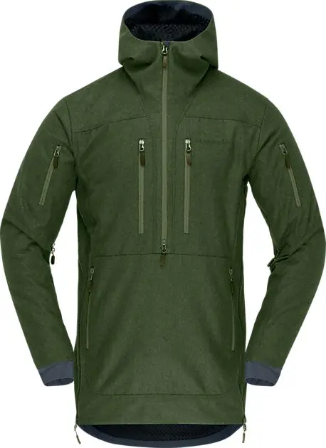 NORRØNA kvinnherad wool Smock M's Olive Night Herre