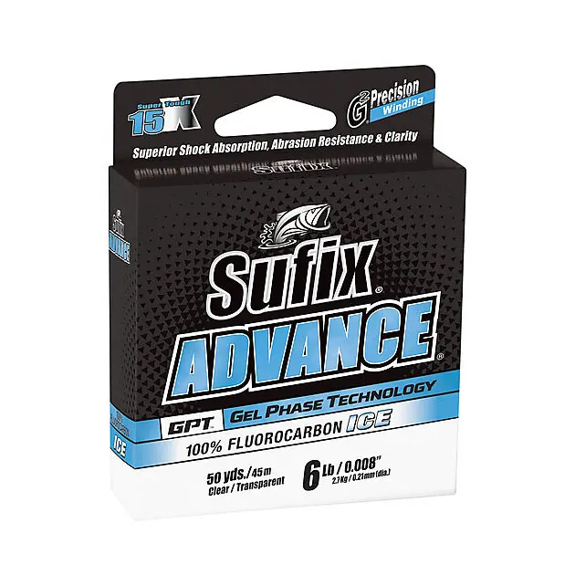 SUFIX Advance Ice Fluorocarbon 50m 0,26mm No color Alle | Sport1.no