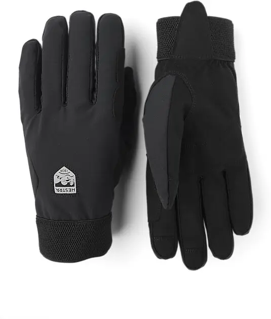 HESTRA Windstopper Tracker 5-finger sykkelhansker Black/Black Unisex