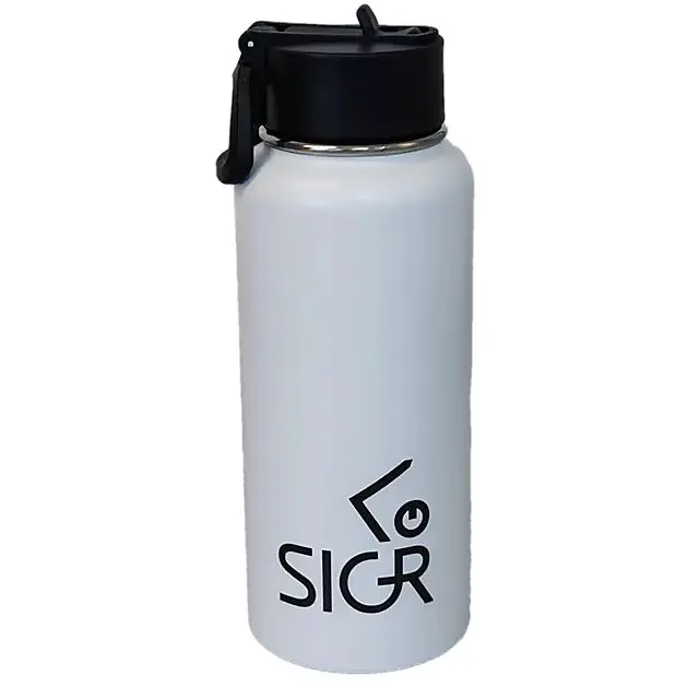 SIGR SIGR Stainless Steel Water Bottle 1000ml White Alle