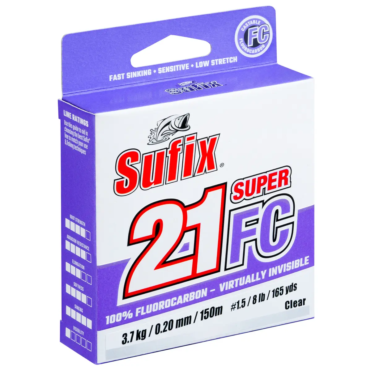 Super 21 Fluorocarbon Clear 150m 0,25mm 5,9kg
