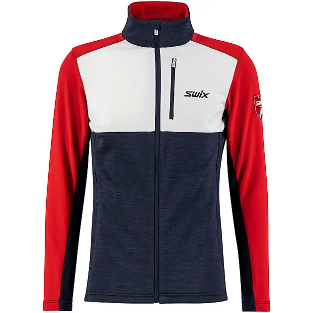 SWIX Infinity midlayer jkt M Dark navy/ Swix red Herre | Sport1.no