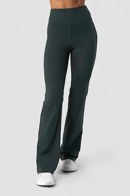 ICANIWILL Nimble Flared Tights Dark Green Dame | Intersport.no