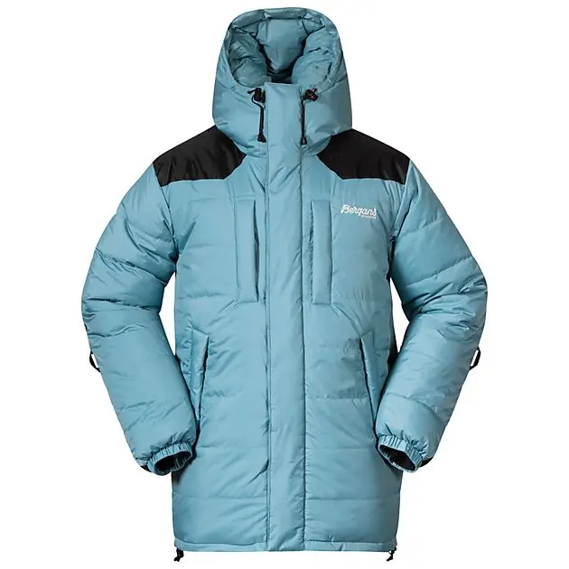 BERGANS OF NORWAY Expedition Down Unisex Parka Arctic Ocean Blue/Black Unisex
