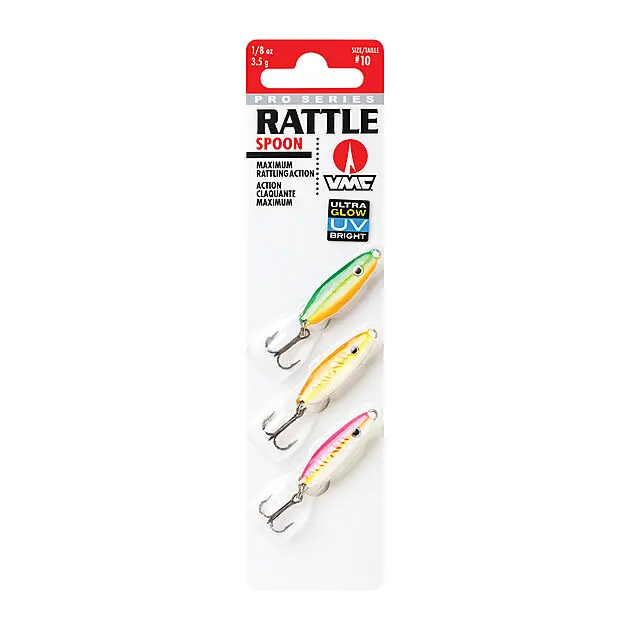 VMC Rattle Spoon Kit #10 3,5gr Glow UV 3pk Alle