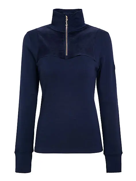 WOOLLAND Sirdal Top Cord Woman Blue Ink Dame